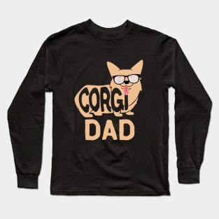 Corgi Dad Long Sleeve T-Shirt